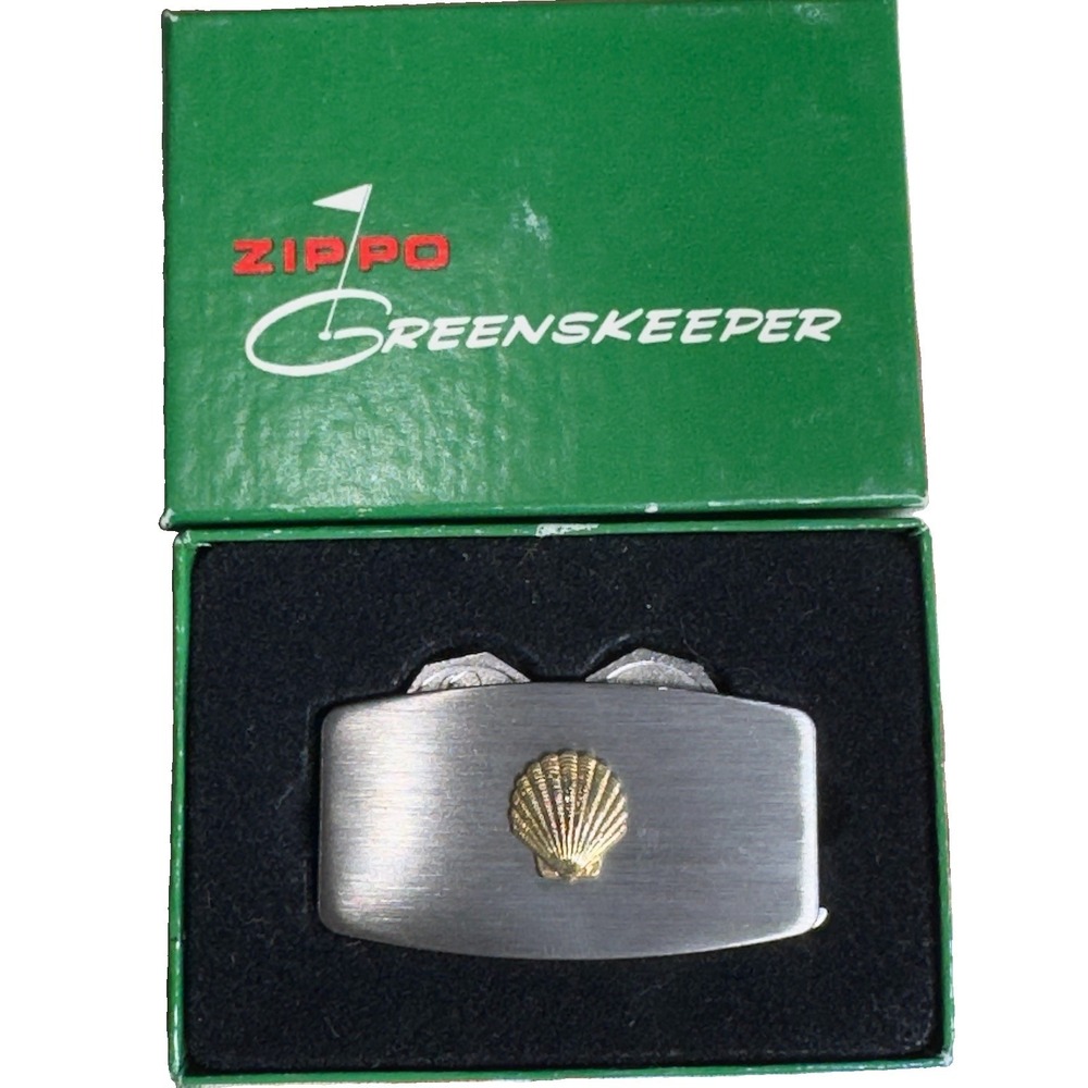 Vintage Zippo Greenskeeper Tool Golf Ball Markers Divot Repair w/Box